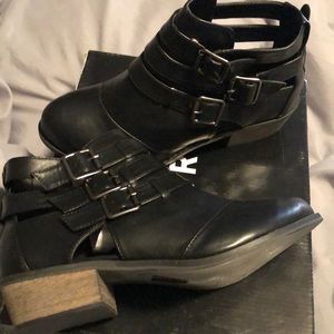 Torrid size 9W black boots.